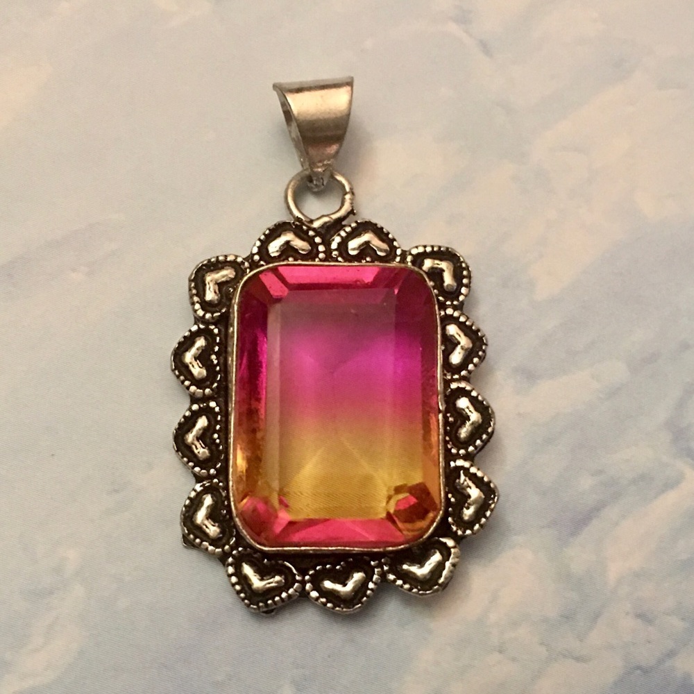 NIB Topaz Sterling Silver Pendant